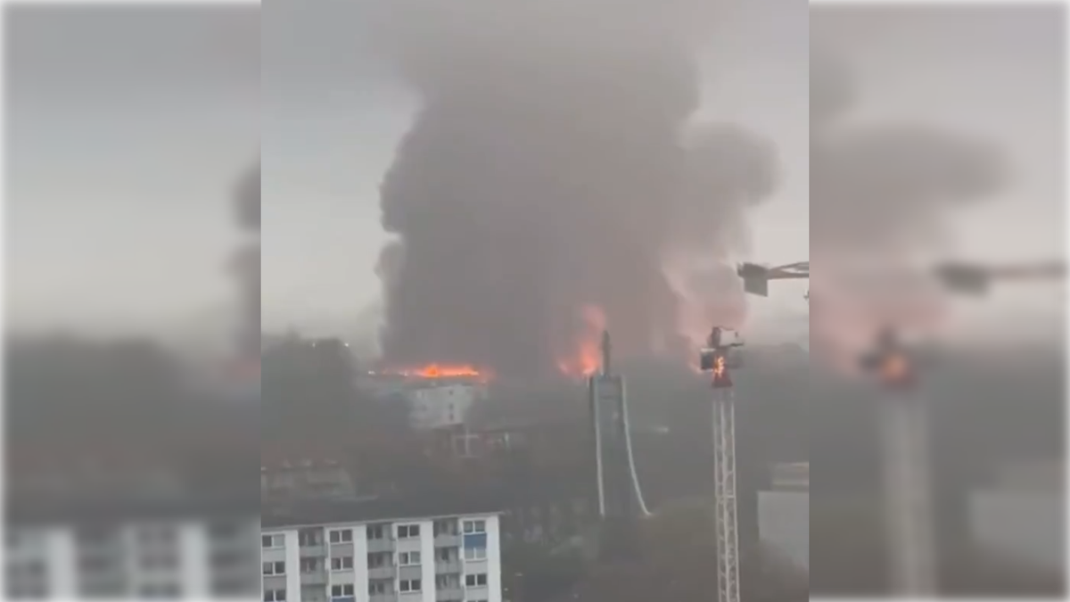 Video Voraz Incendio Pone En Peligro Extremo A La Ciudad Alemana De