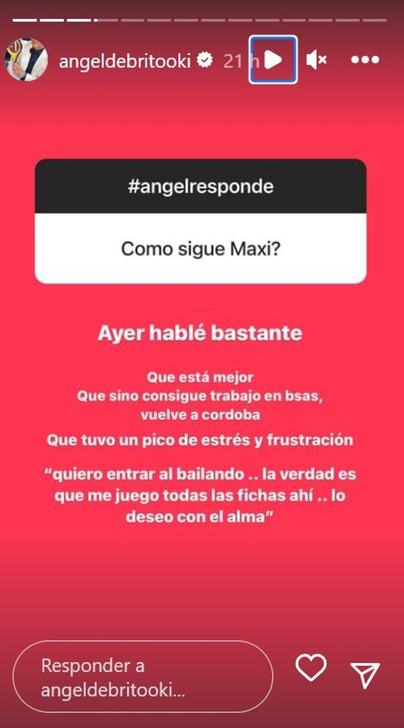 Ángel de Brito reveló la charla con Maxi Giudici tras el intento de