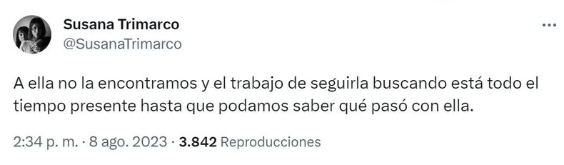 Caso Marita Ver N Susana Trimarco Afirm Que La Justicia Tiene Pruebas