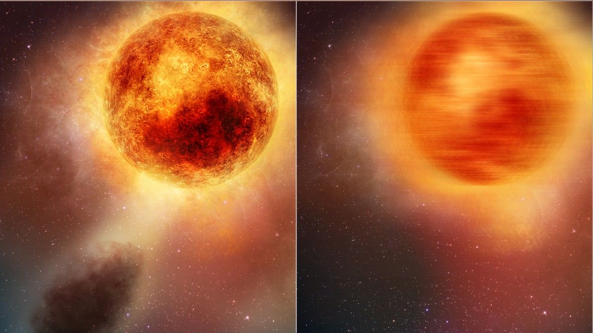 La NASA publicó espectaculares imágenes de la explosión de una estrella