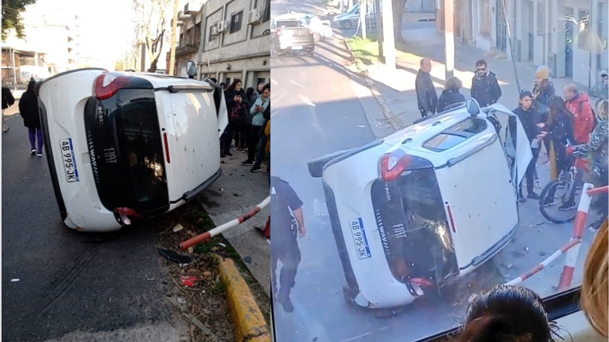 Brutal accidente en Bernal una formación del tren Roca chocó con un auto