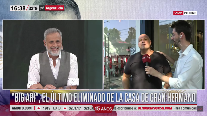 Jorge Rial Mano A Mano Con Big Ari De Gran Hermano Alfa Se Impone