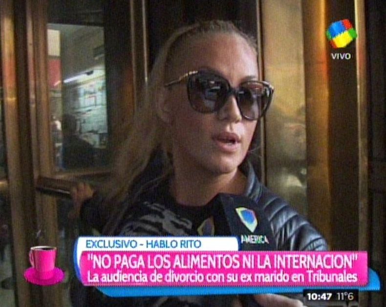 Ritó al salir de la audiencia con su ex Le pedí que no nos