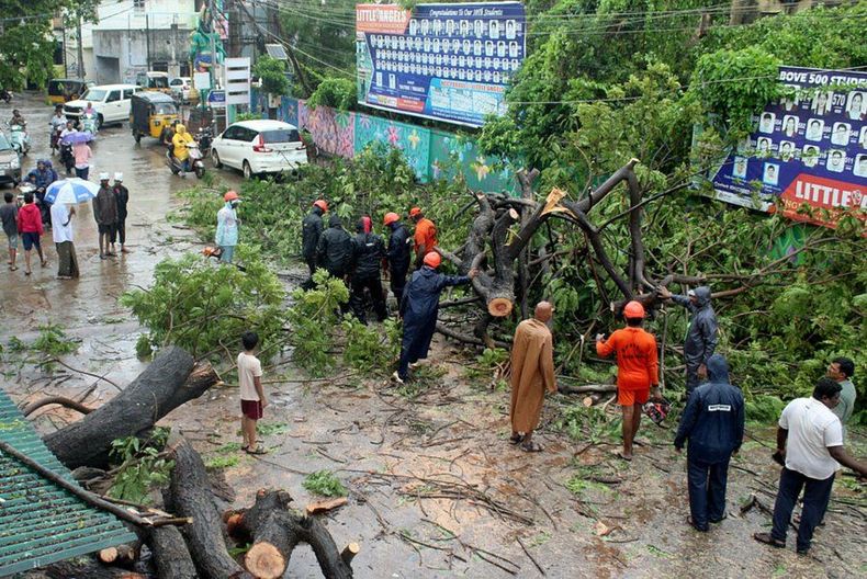 India Al Menos 12 Muertos Coches Flotando Y Cocodrilos En La Calle