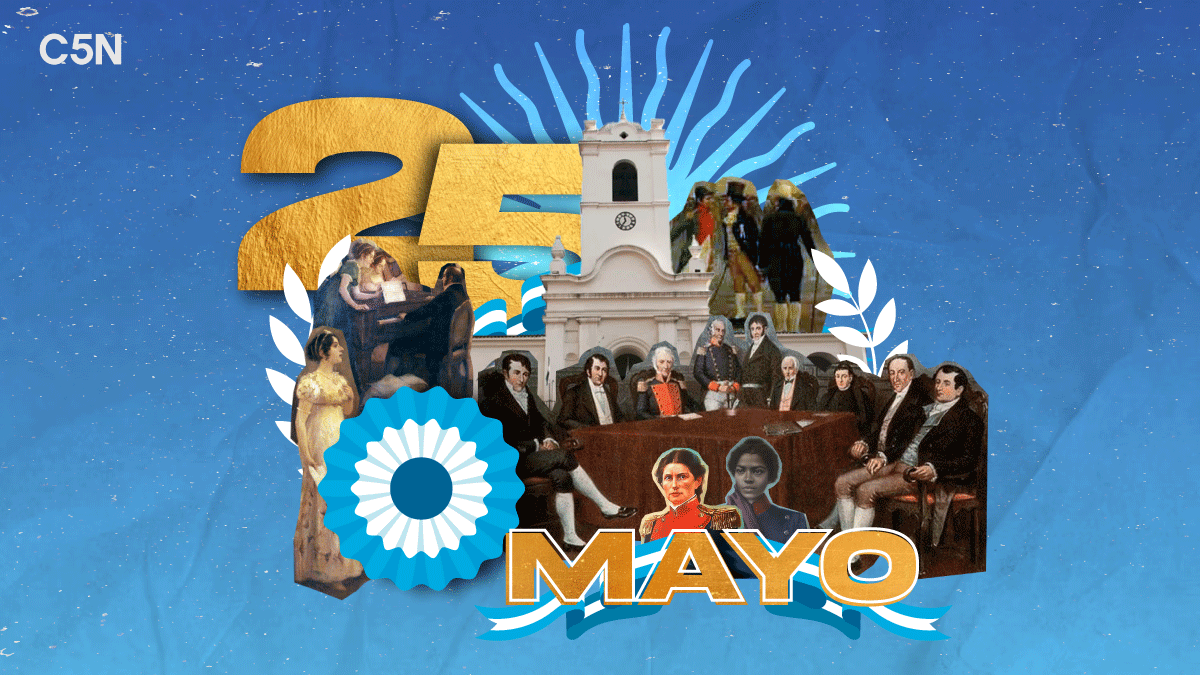Distintos grupos sociales tuvieron participación en la Revolución de Mayo de 1810.
