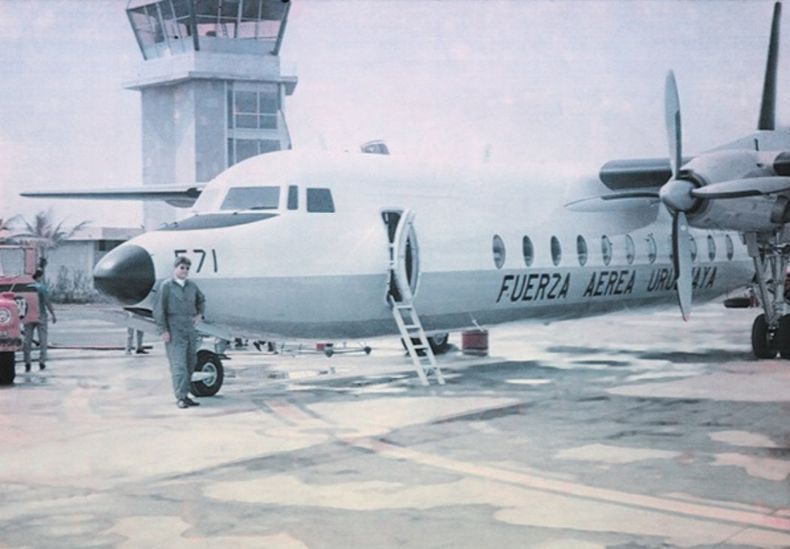 La última foto del piloto Julio César Ferradás el día anterior al accidente.