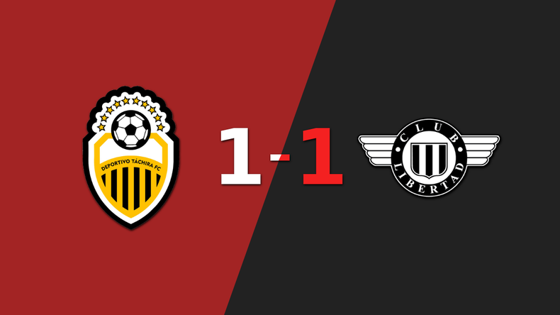 Libertad logró sacar el empate a 1 gol en casa de Táchira