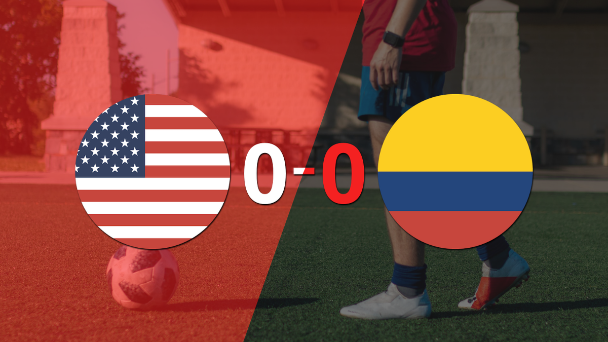 Estados Unidos y Colombia terminaron sin goles