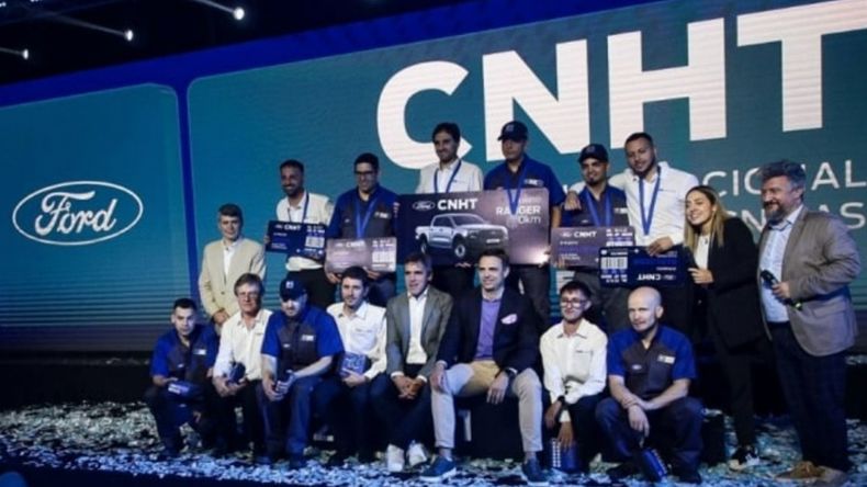 El podio con los mejores de la competencia.