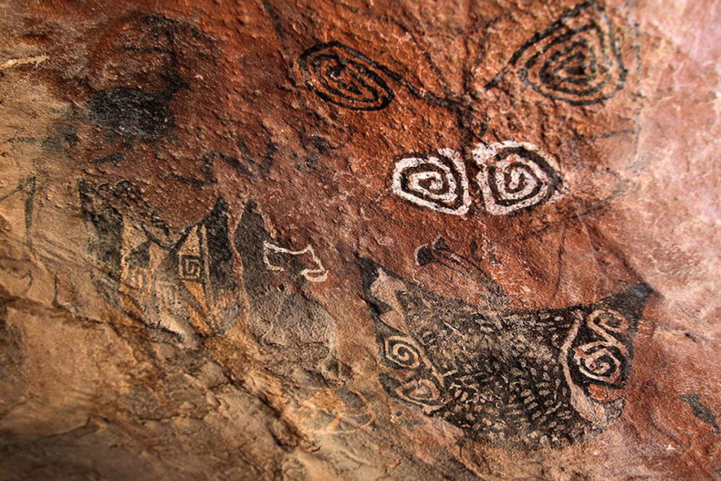 Las Cuevas Pintadas de Guachipas se encuentran a unos 115 kilómetros de la ciudad de Salta.