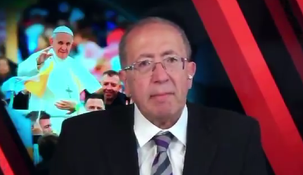 José Levy se emocionó mientras hablaba del papa Francisco.