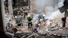 Un nuevo bombardeo ruso en Ucrania. Un nuevo bombardeo ruso en Ucrania.