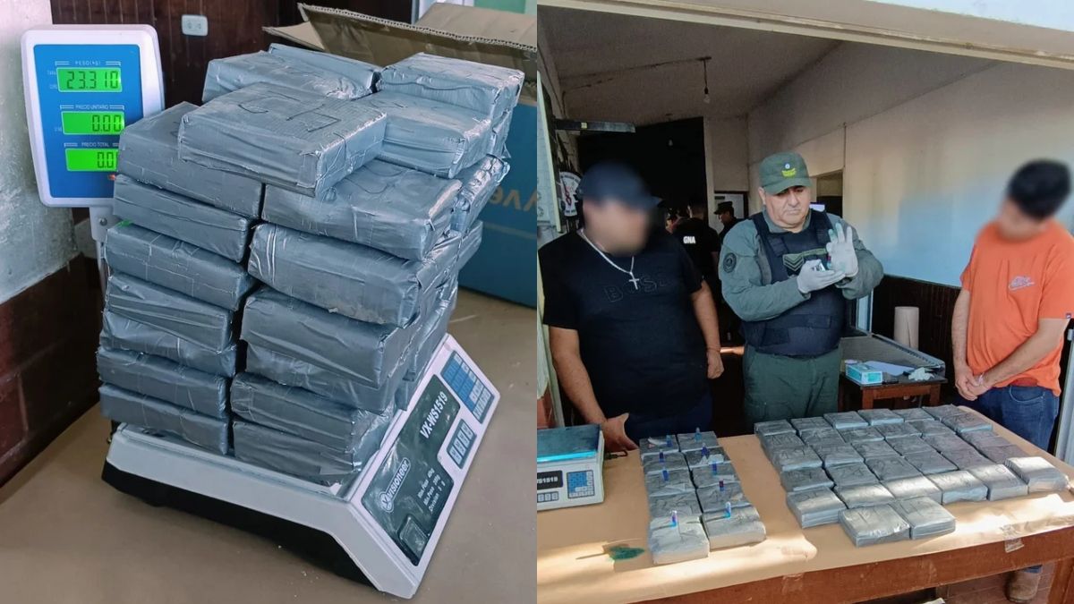 Una familia fue detenida con 23 kilos de cocaína escondidos en el baúl del auto en la Ruta Nacional N° 34