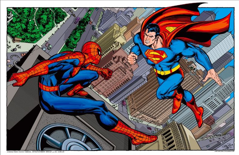 Cómo se vería la fusión de Superman y Spiderman según la inteligencia artificial