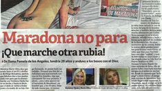 La supuesta nueva novia de Diego Maradona: tapa de todos los diarios La supuesta nueva novia de Diego Maradona: tapa de todos los diarios