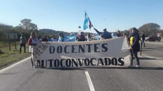 Protesta docente en Salta.