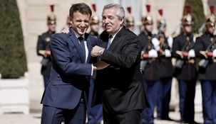 Alberto Fernández se reunió este viernes con Emmanuel Macron.&nbsp;