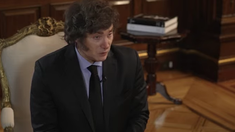 Milei brindó una entrevista en la Casa Rosada. Milei brindó una entrevista en la Casa Rosada.