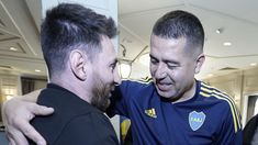 Messi y Román se encontraron en el hotel. Messi y Román se encontraron en el hotel.