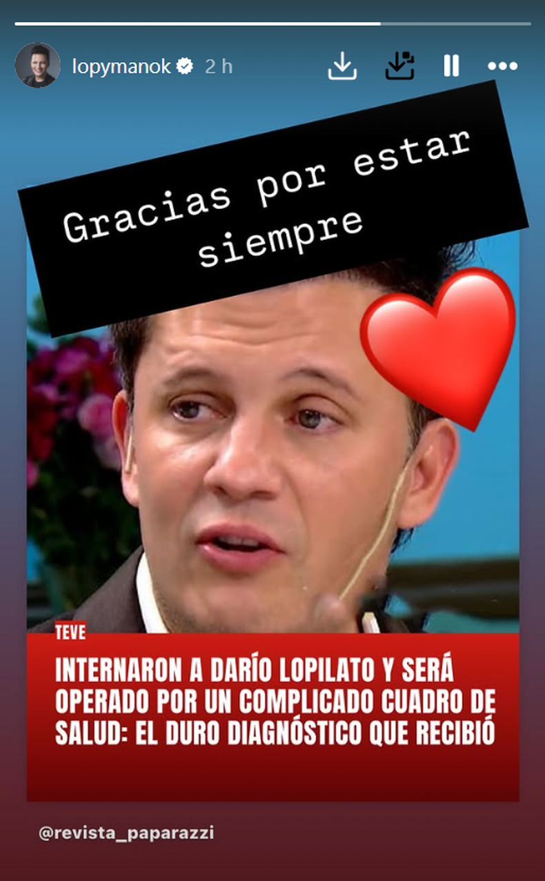 Darío Lopilato compartió un mensaje de agradecimiento a sus seguidores.