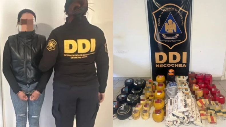 La mujer compró quesos con transferencias truchas durante cuatro meses y fue detenida.