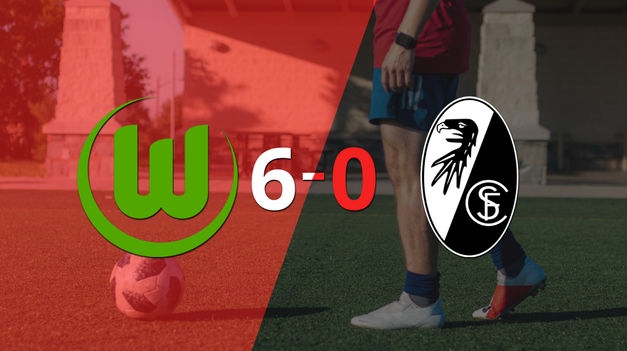 Wolfsburgo derrotó sin complicaciones a Friburgo con doblete de Jonas Wind