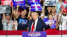 Donald Trump durante el mitin en Carolina del Norte. Donald Trump durante el mitin en Carolina del Norte.