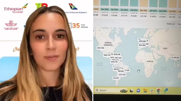 La influencer compartió el truco para conseguir los vuelos más baratos en Internet y es furor en TikTok.