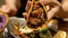 Los tacos, uno de los platos clásicos de la gastronomía de Baum. Los tacos, uno de los platos clásicos de la gastronomía de Baum.