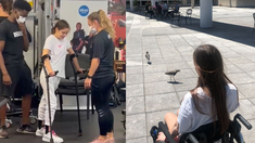 Abril Alfaro tiene 19 años y a los 15 años no pudo caminar más. Abril Alfaro tiene 19 años y a los 15 años no pudo caminar más.