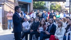 Posse, en las nuevas aulas y oficinas de la UNSO.