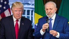 Donald Trump y Lula da Silva. Donald Trump y Lula da Silva.