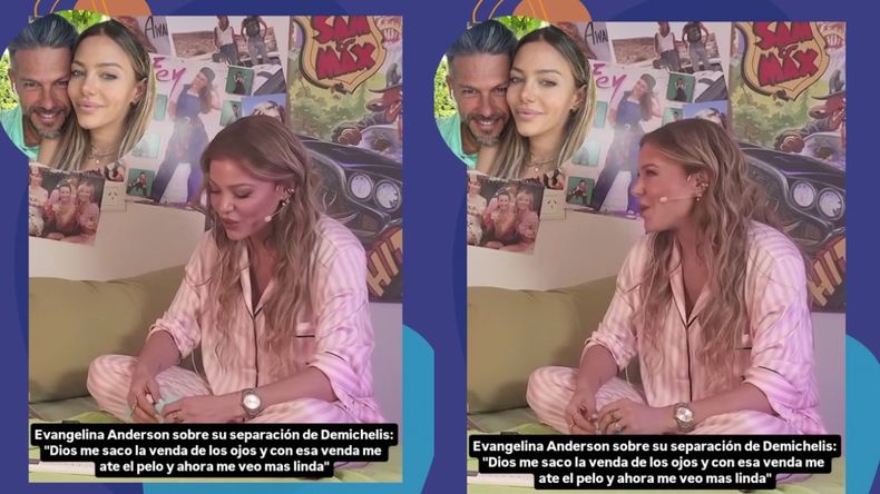 Evangelina Aanderson describió sus sensaciones durante su separación, en el streaming de Martín Cirio. 