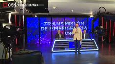 El estudio de emergencia de C5N El estudio de emergencia de C5N