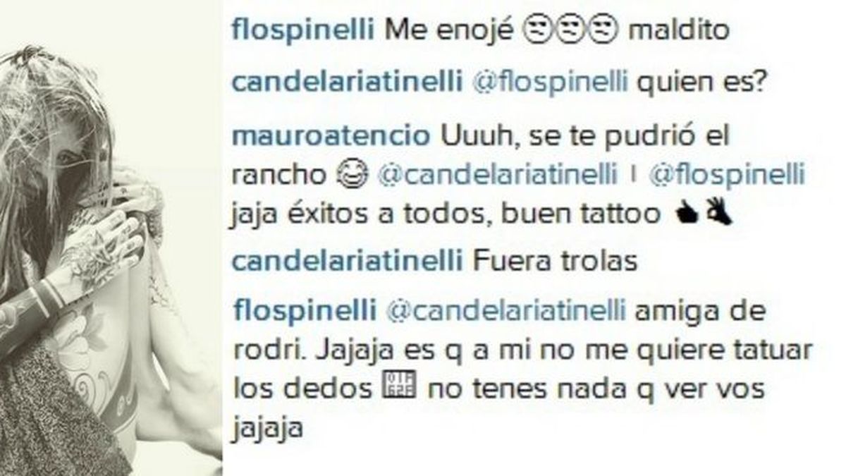 Nuevo tatuaje e insólito descargo de Candelaria Tinelli en las redes:  Fuera, trolas