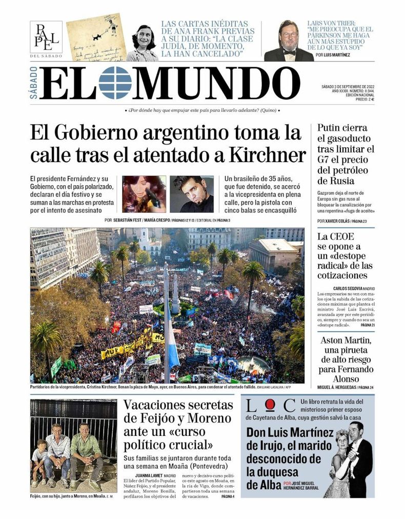 Así habló el mundo del atentado a Cristina Kirchner