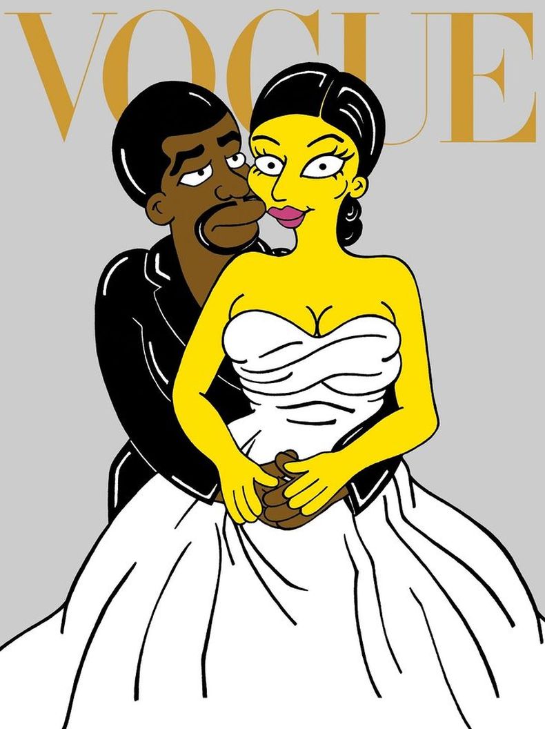 Kim Kardashian y Kanye West se convirtieron en los personajes de Los Simpson