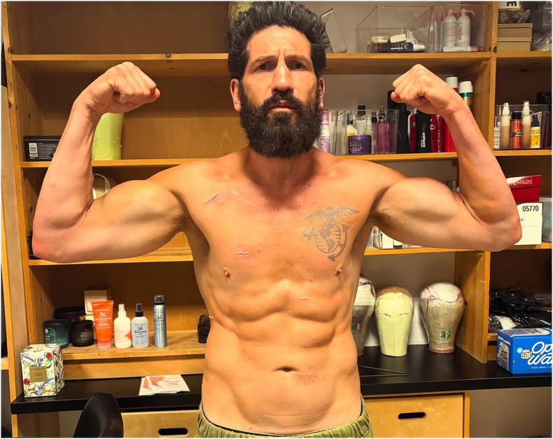 El físico de Jon Bernthal luego de su intensa preparación.