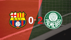 palmeiras, de visitante, derroto 2-0 a barcelona