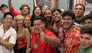 Los hermanitos celebraron la Navidad.