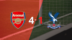 crystal palace cayo ante arsenal con dos goles de bukayo saka
