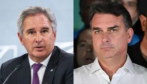 Pablo Quirno y Flávio Bolsonaro.