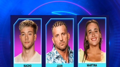 Gran Hermano 2022, Nacho, Juan y Martina quedaron en la placa final Gran Hermano 2022, Nacho, Juan y Martina quedaron en la placa final