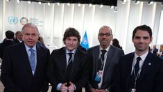 Javier Milei asistió a la inauguración de la Conferencia de las Naciones Unidas sobre los Océanos junto al canciller, Gerardo Werthein, el diputado del PRO, Fernando Iglesias, y el embajador argentino en Francia, Ian Sielecki.