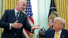 Trump elogió a Infantino.