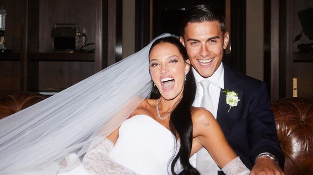 Oriana Sabatini y Paulo Dybala se casaron hace un año.