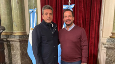 Ariel Sujarchuk junto a Sergio Massa, flamante ministro de Economía.