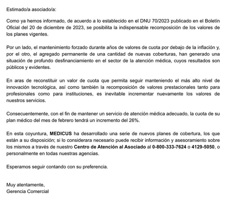 Tras El Aumento En Torno Al 40%, Las Prepagas Anuncian Otra Fuerte Suba ...