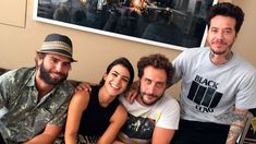 Los actores reunidos con Sebastián Ortega Los actores reunidos con Sebastián Ortega