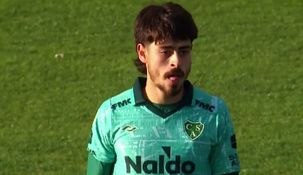 Díaz, autor del gol de Sarmiento de Junín.&nbsp;